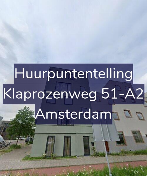 Foto gevel Huurpuntentelling voor Klaprozenweg 51-A2, Amsterdam