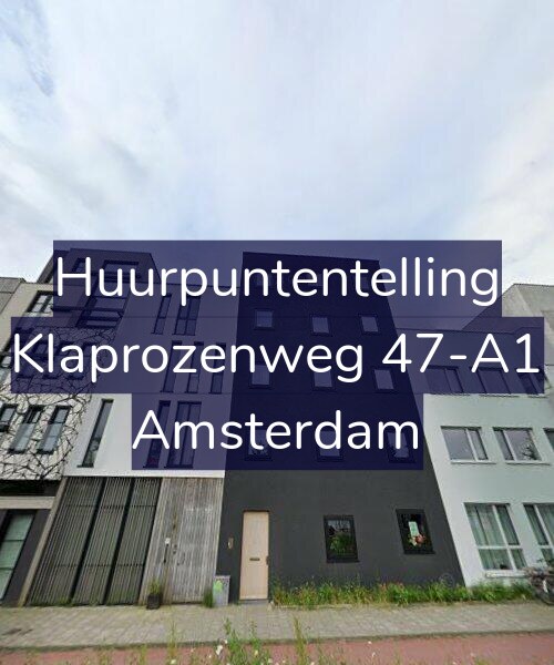 Foto gevel Huurpuntentelling voor Klaprozenweg 47-A1, Amsterdam
