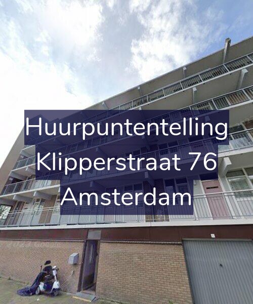 Foto gevel Huurpuntentelling voor Klipperstraat 76, Amsterdam