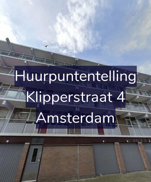 Foto gevel Huurpuntentelling voor Klipperstraat 4, Amsterdam
