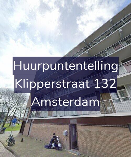 Foto gevel Huurpuntentelling voor Klipperstraat 132, Amsterdam