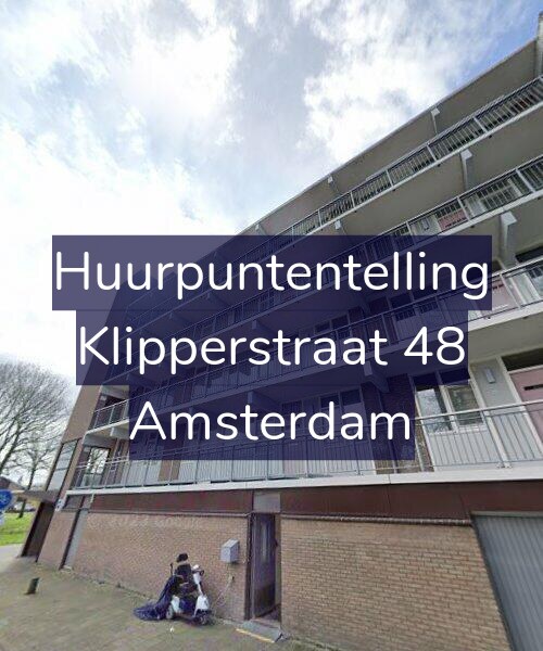 Foto gevel Huurpuntentelling voor Klipperstraat 48, Amsterdam