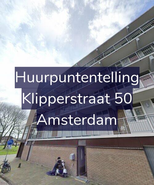Foto gevel Huurpuntentelling voor Klipperstraat 50, Amsterdam