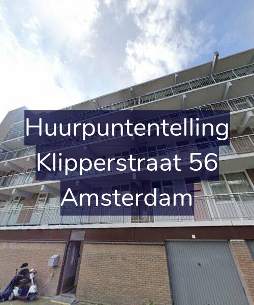 Foto gevel Huurpuntentelling voor Klipperstraat 56, Amsterdam