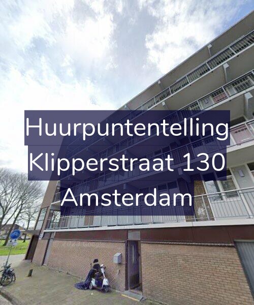 Foto gevel Huurpuntentelling voor Klipperstraat 130, Amsterdam