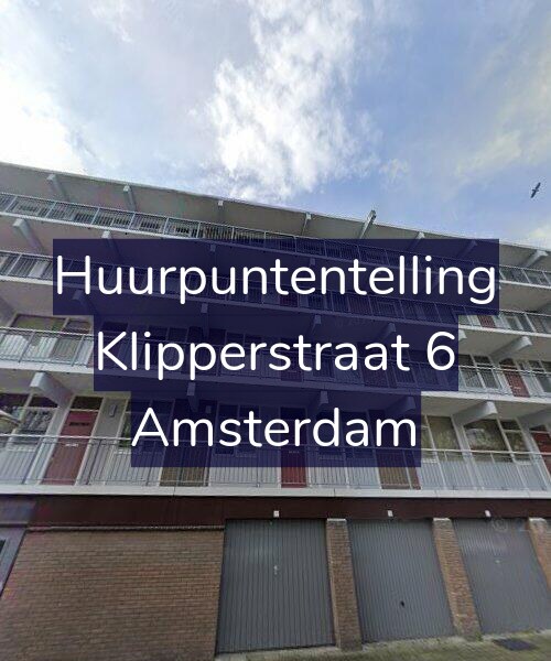 Foto gevel Huurpuntentelling voor Klipperstraat 6, Amsterdam