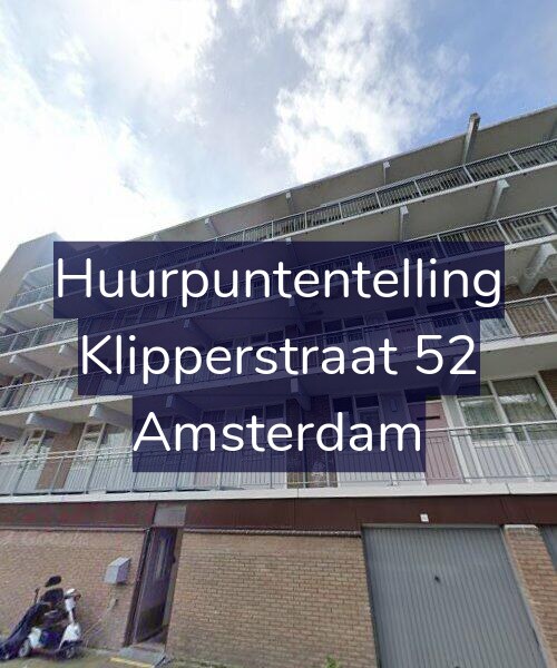 Foto gevel Huurpuntentelling voor Klipperstraat 52, Amsterdam