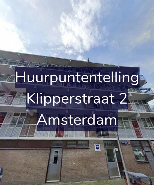 Foto gevel Huurpuntentelling voor Klipperstraat 2, Amsterdam