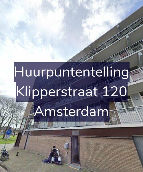 Foto gevel Huurpuntentelling voor Klipperstraat 120, Amsterdam