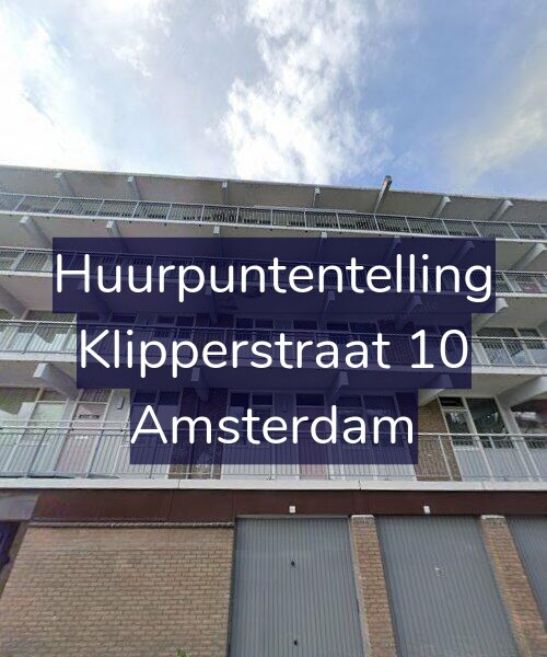 Foto gevel Huurpuntentelling voor Klipperstraat 10, Amsterdam