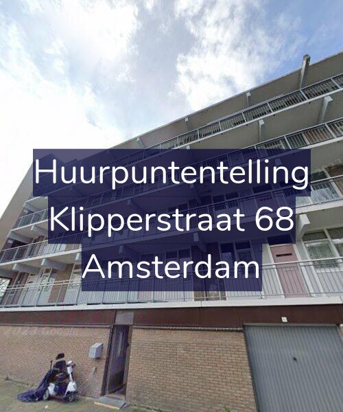 Foto gevel Huurpuntentelling voor Klipperstraat 68, Amsterdam