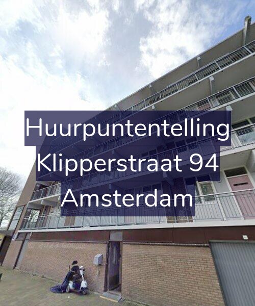 Foto gevel Huurpuntentelling voor Klipperstraat 94, Amsterdam