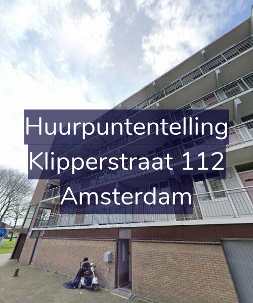 Foto gevel Huurpuntentelling voor Klipperstraat 112, Amsterdam