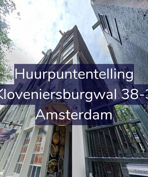 Foto gevel Huurpuntentelling voor Kloveniersburgwal 38-3, Amsterdam