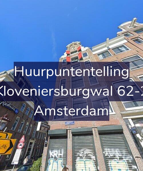 Foto gevel Huurpuntentelling voor Kloveniersburgwal 62-2, Amsterdam