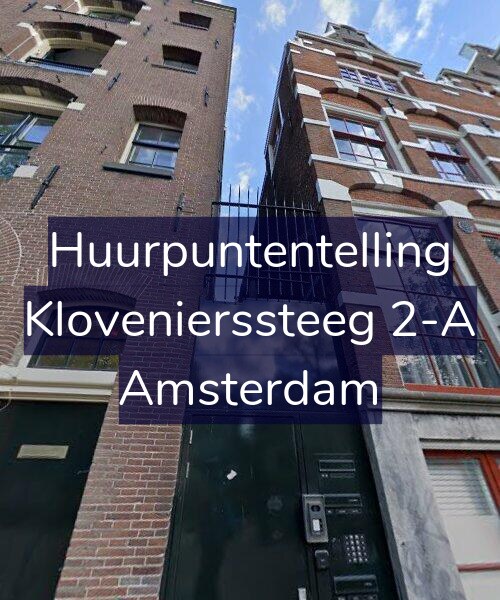 Foto gevel Huurpuntentelling voor Klovenierssteeg 2-A, Amsterdam