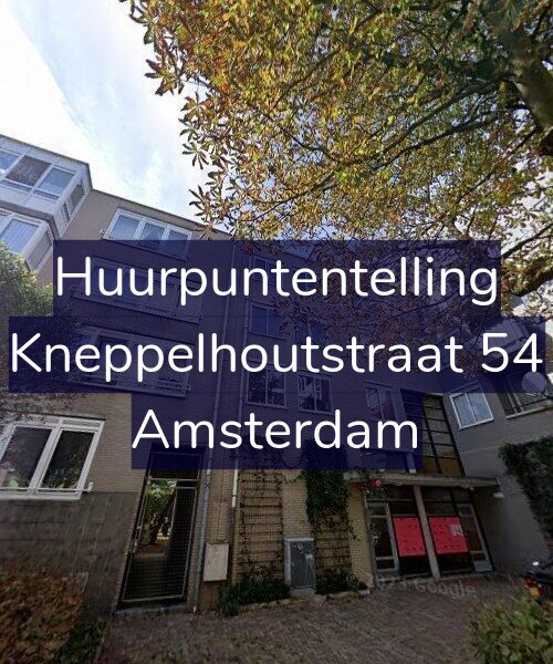 Foto gevel Huurpuntentelling voor Kneppelhoutstraat 54, Amsterdam