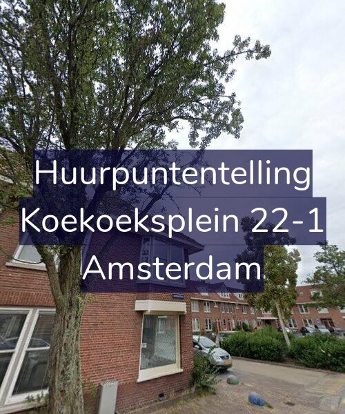 Foto gevel Huurpuntentelling voor Koekoeksplein 22-1, Amsterdam