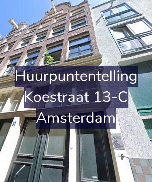 Foto gevel Huurpuntentelling voor Koestraat 13-C, Amsterdam