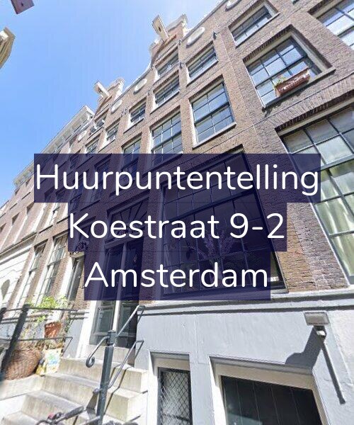 Foto gevel Huurpuntentelling voor Koestraat 9-2, Amsterdam