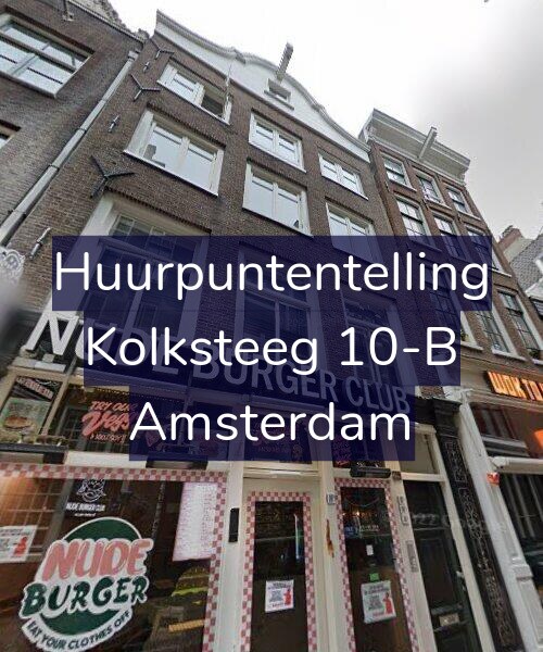 Foto gevel Huurpuntentelling voor Kolksteeg 10-B, Amsterdam