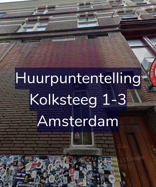 Foto gevel Huurpuntentelling voor Kolksteeg 1-3, Amsterdam