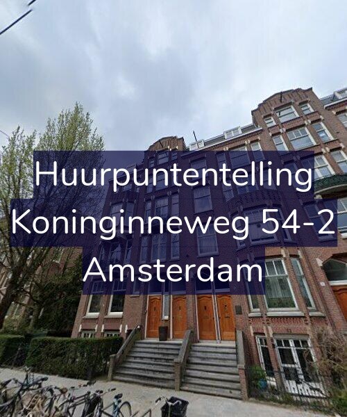 Foto gevel Huurpuntentelling voor Koninginneweg 54-2, Amsterdam