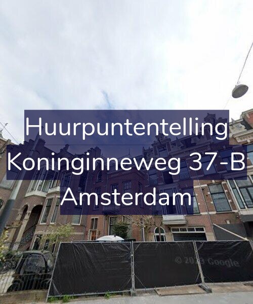 Foto gevel Huurpuntentelling voor Koninginneweg 37-B, Amsterdam
