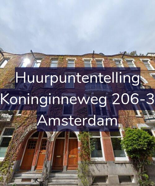 Foto gevel Huurpuntentelling voor Koninginneweg 206-3, Amsterdam