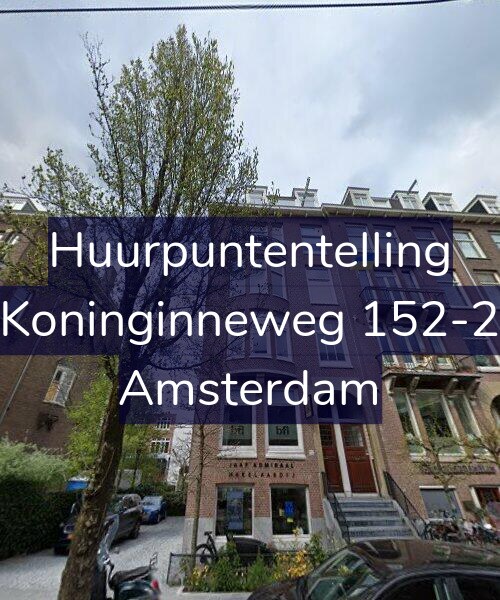 Foto gevel Huurpuntentelling voor Koninginneweg 152-2, Amsterdam