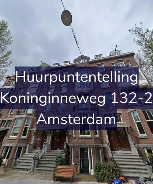 Foto gevel Huurpuntentelling voor Koninginneweg 132-2, Amsterdam