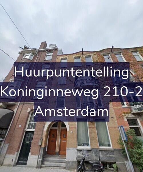 Foto gevel Huurpuntentelling voor Koninginneweg 210-2, Amsterdam