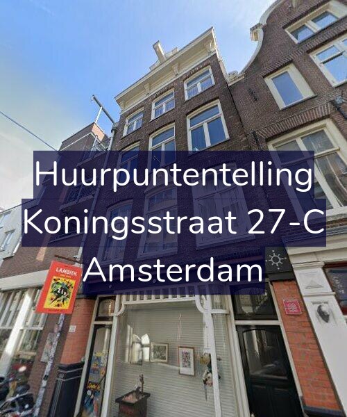 Foto gevel Huurpuntentelling voor Koningsstraat 27-C, Amsterdam