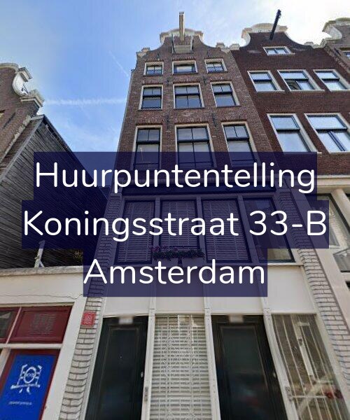 Foto gevel Huurpuntentelling voor Koningsstraat 33-B, Amsterdam