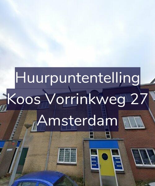 Foto gevel Huurpuntentelling voor Koos Vorrinkweg 27, Amsterdam