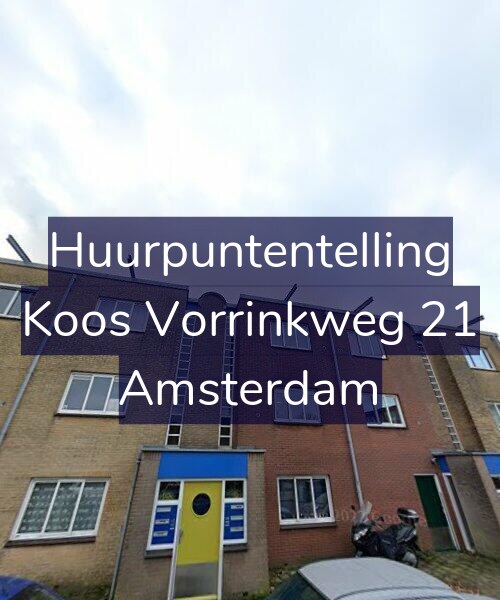 Foto gevel Huurpuntentelling voor Koos Vorrinkweg 21, Amsterdam