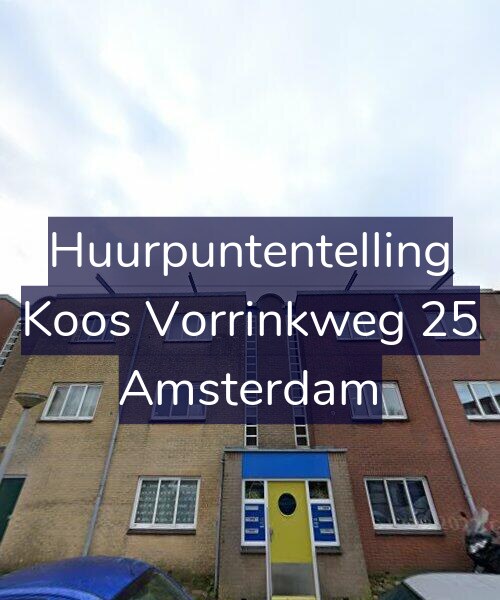 Foto gevel Huurpuntentelling voor Koos Vorrinkweg 25, Amsterdam