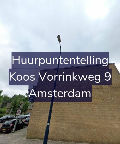 Foto gevel Huurpuntentelling voor Koos Vorrinkweg 9, Amsterdam