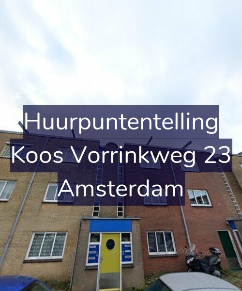 Foto gevel Huurpuntentelling voor Koos Vorrinkweg 23, Amsterdam