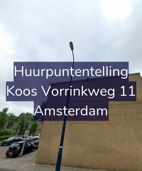 Foto gevel Huurpuntentelling voor Koos Vorrinkweg 11, Amsterdam
