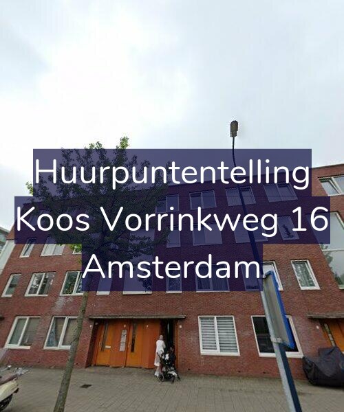 Foto gevel Huurpuntentelling voor Koos Vorrinkweg 16, Amsterdam