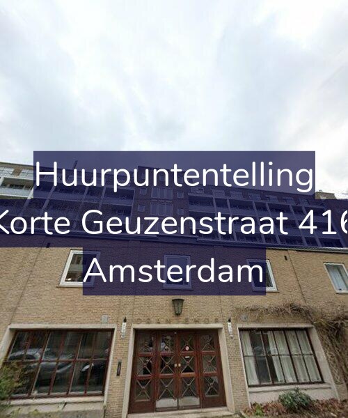 Foto gevel Huurpuntentelling voor Korte Geuzenstraat 416, Amsterdam