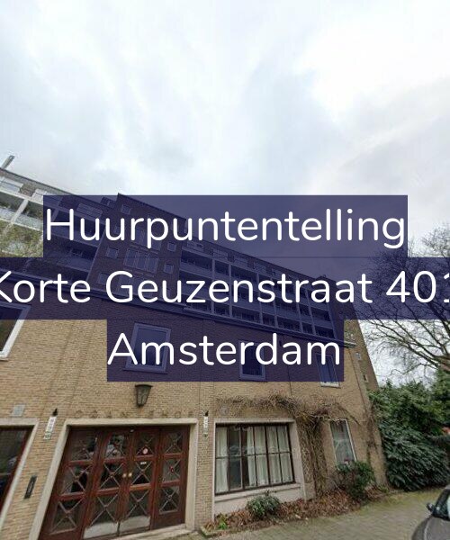 Foto gevel Huurpuntentelling voor Korte Geuzenstraat 401, Amsterdam