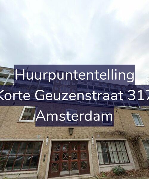 Foto gevel Huurpuntentelling voor Korte Geuzenstraat 317, Amsterdam