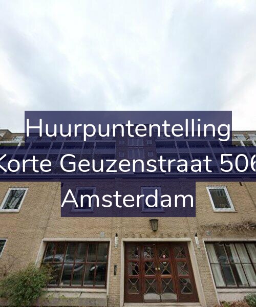 Foto gevel Huurpuntentelling voor Korte Geuzenstraat 506, Amsterdam