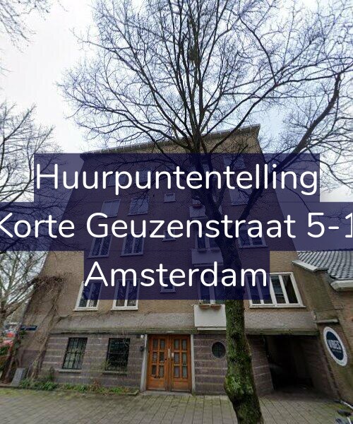 Foto gevel Huurpuntentelling voor Korte Geuzenstraat 5-1, Amsterdam