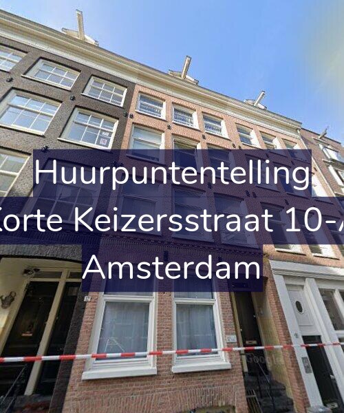 Foto gevel Huurpuntentelling voor Korte Keizersstraat 10-A, Amsterdam