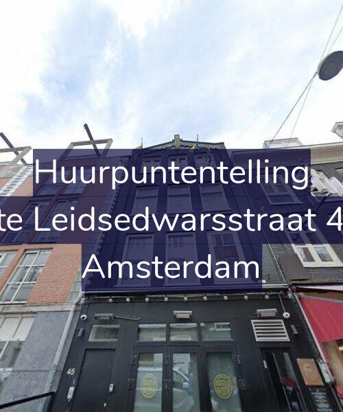 Foto gevel Huurpuntentelling voor Korte Leidsedwarsstraat 45-3, Amsterdam