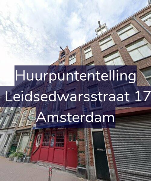Foto gevel Huurpuntentelling voor Korte Leidsedwarsstraat 179-1V, Amsterdam