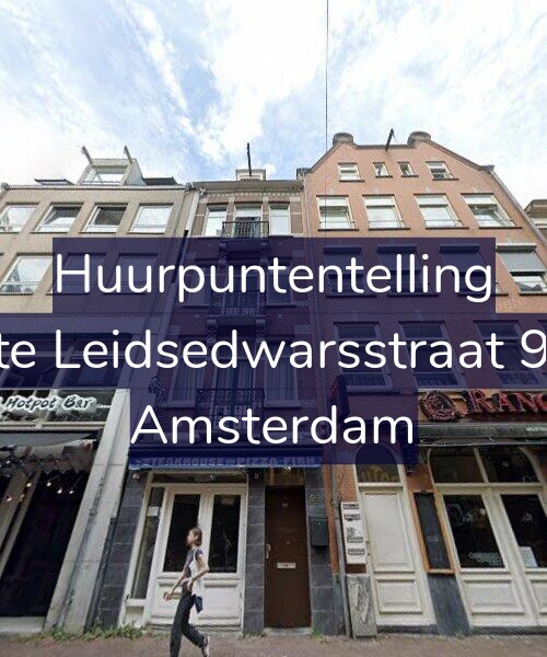 Foto gevel Huurpuntentelling voor Korte Leidsedwarsstraat 99-1, Amsterdam